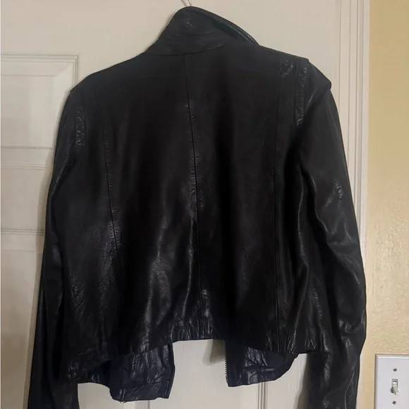 Black Leather Jacket - Picture 3 of 3
